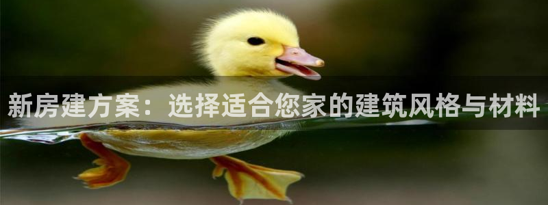 富联娱乐怎么样知乎：新房建方案：选择适合您家的建筑风格与材料