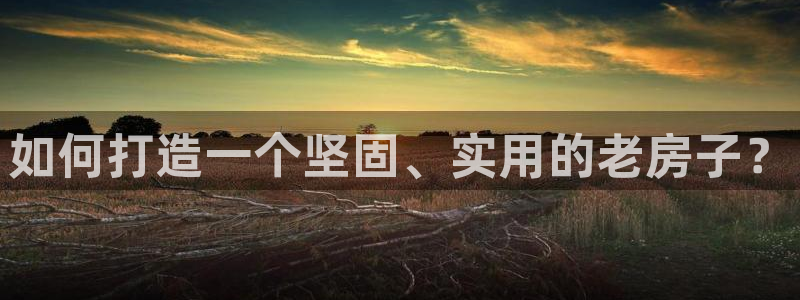 富联娱乐地址查询：如何打造一个坚固、实用的老房子？