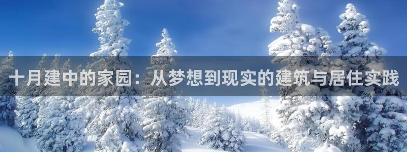 富联娱乐主管去天神779O3：十月建中的家园：从梦想到现实的建筑与居住实践