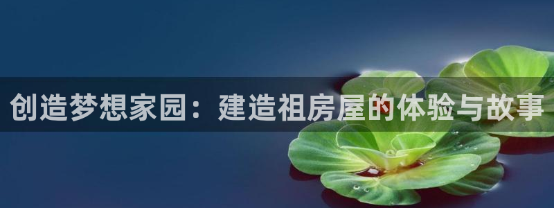 富联娱乐登陆：创造梦想家园：建造祖房屋的体验与故事