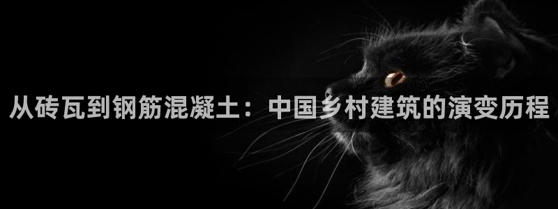 富联娱乐招商形判官333OO：从砖瓦到钢筋混凝土：中国乡村建筑的演变历程