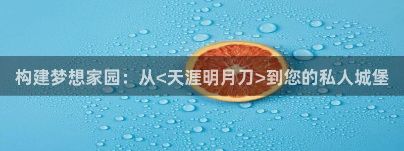 富联娱乐最新消息视频：构建梦想家园：从<天涯明月刀>到您的私人城堡