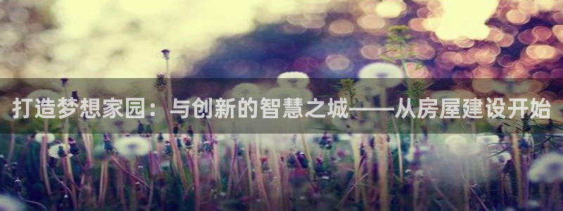 富联娱乐在线注册链接是什么意思：打造梦想家园：与创新的智慧之城——从房屋建设开始