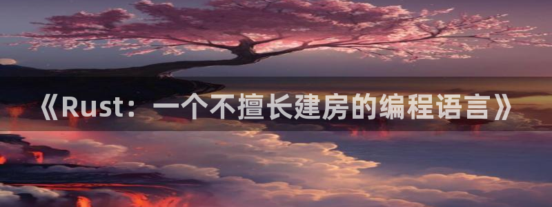 富联娱乐主管77903：《Rust：一个不擅长建房的编程语言》